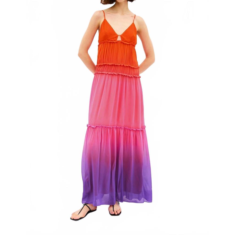 NEW RAILS women's antonella dress in violet dip dye